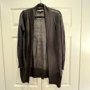 LOFT | Sheer black cardigan Size S